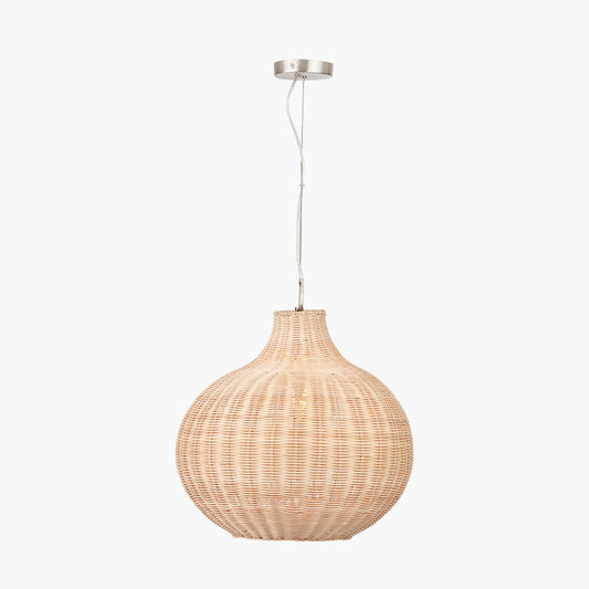 Allona Natural Rattan Pendant