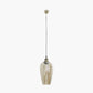 Clio Antique Silver Metal and Lustre Glass Pendant