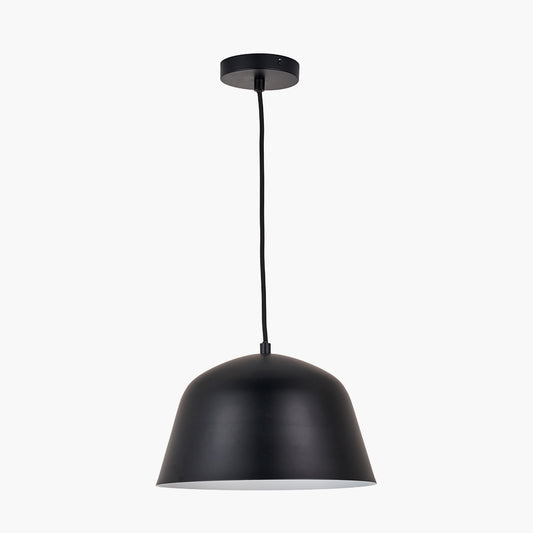 Amalie Black Metal Retro Pendant