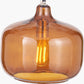 Corby Amber Glass Pendant