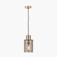 Loxley Ripple Effect Light Brown Glass Pendant