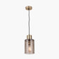 Loxley Ripple Effect Light Brown Glass Pendant