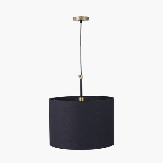 Bryce Black and Gold Metal Ceiling Pendant