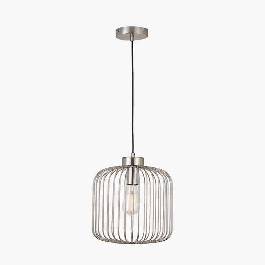 Dania Silver Metal Wire Pendant