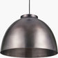 Harlem Antique Bronze Domed Metal Pendant