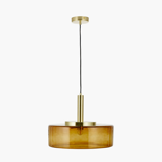 Lumi Chestnut Brown Large Glass Pendant
