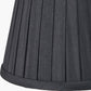 Lyndon 15cm Black Silk Mix Knife Pleat Tapered Lampshade