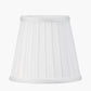 Lyndon 15cm Ivory Silk Mix Knife Pleat Tapered Lampshade