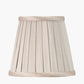 Lyndon 15cm Taupe Silk Mix Knife Pleat Tapered Lampshade