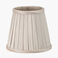 Lyndon 15cm Taupe Silk Mix Knife Pleat Tapered Lampshade