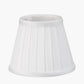 Lyndon 17cm Ivory Silk Mix Knife Pleat Tapered Lampshade