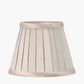 Lyndon 17cm Taupe Silk Mix Knife Pleat Tapered Lampshade