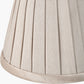 Lyndon 17cm Taupe Silk Mix Knife Pleat Tapered Lampshade