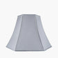 Lyla 50cm Steel Grey Silk Mix Bowed Lampshade