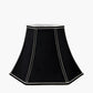 Lyla 35cm Black Silk Mix Bowed Lampshade