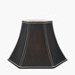 Lyla 40cm Black Silk Mix Bowed Lampshade