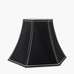 Lyla 40cm Black Silk Mix Bowed Lampshade