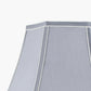 Lyla 35cm Steel Grey Silk Mix Bowed Lampshade