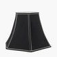 Lyla 50cm Black Silk Mix Bowed Lampshade