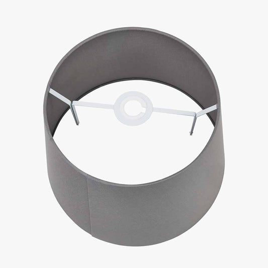 Adelaide 40cm Steel Grey Tapered Cotton Mix Lampshade