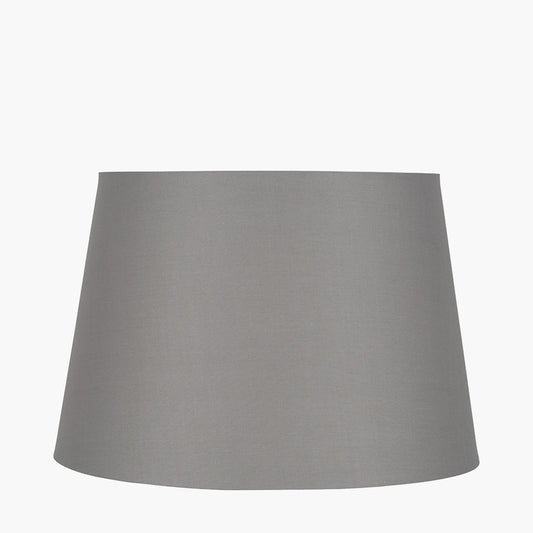 Adelaide 30cm Steel Grey Tapered Cotton Mix Lampshade