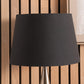 Adelaide 25cm Black Tapered Cotton Mix Lampshade