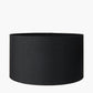 Harry 30cm Black Cotton Mix Cylinder Lampshade