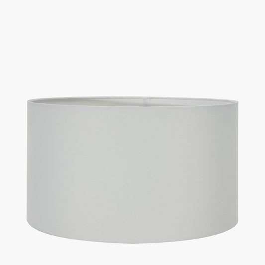 Harry 40cm Ivory Cotton Mix Cylinder Lampshade