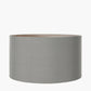 Harry 30cm Steel Grey Cotton Mix Cylinder Lampshade