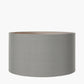 Harry 45cm Steel Grey Cotton Mix Cylinder Lampshade