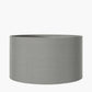 Harry 35cm Steel Grey Cotton Mix Cylinder Lampshade