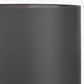 Zara 35cm Steel Grey Silk Lined Cylinder Lampshade
