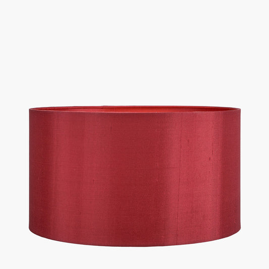 Zara 40cm Mulberry  Silk Lined Cylinder Lampshade