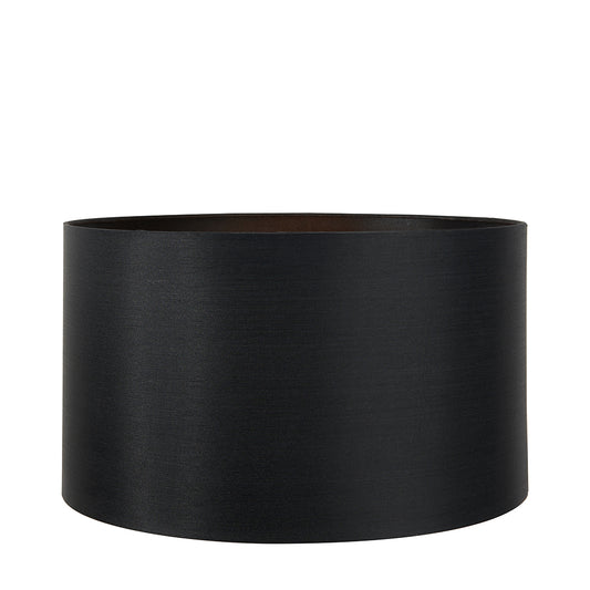 Zara 40cm Black Silk Cylinder Lampshade
