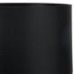 Zara 45cm Black Silk Lined Cylinder Lampshade