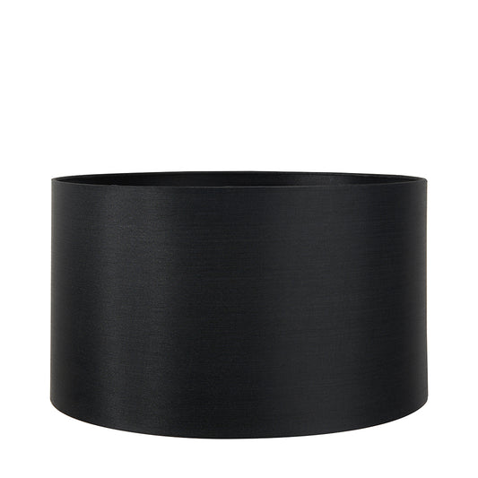 Zara 40cm Black Silk Cylinder Lampshade