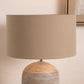 Henry 35cm Taupe Handloom Cylinder Lampshade