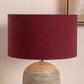 Henry 45cm Mulberry Handloom Cylinder Lampshade