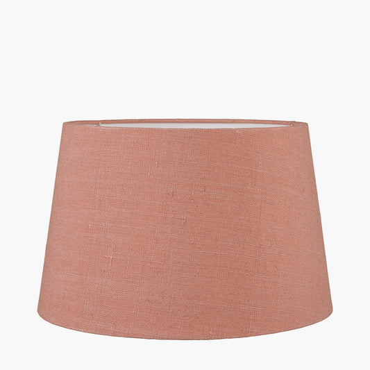 Milos 40cm Apricot Linen Tapered Lampshade