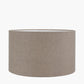 Edward 50cm Natural Linen Cylinder Lampshade