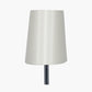 Martha 40cm Cream Oval Silk Mix Tapered Lampshade