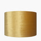 Bow 30cm Mustard Velvet Cylinder Lampshade