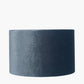 Bow 40cm Slate Velvet Cylinder Lampshade