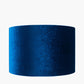 Bow 35cm Sapphire Velvet Cylinder Lampshade