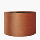 Bow 35cm Tobacco Velvet Cylinder Lampshade