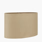 Mia 25cm Taupe Oval Cotton Mix Lampshade