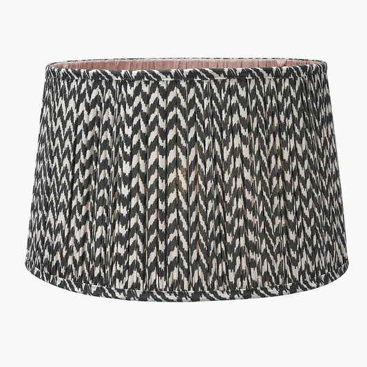 Vienna 35cm Black Chevron Mushroom Pleat Lampshade