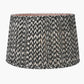 Vienna 45cm Black Chevron Mushroom Pleat Lampshade