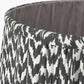 Vienna 45cm Black Chevron Mushroom Pleat Lampshade