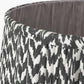 Vienna 45cm Black Chevron Mushroom Pleat Lampshade